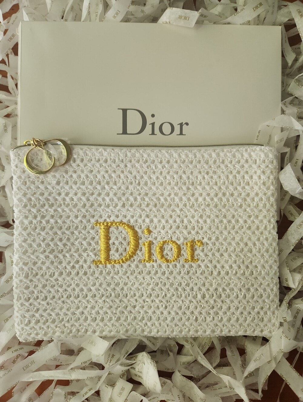 LIMITED EDITION Dior Raffia Pouch